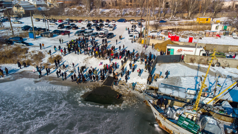 Как прошло Крещение в Геническе и на Арабатской Стрелке