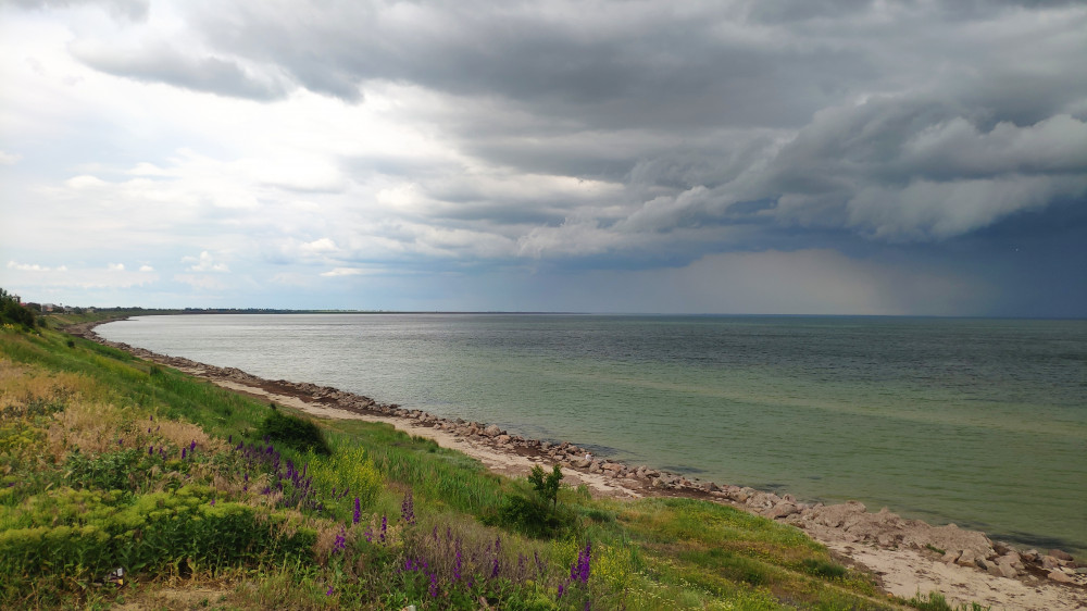 Пляжи в Геническе и на Арабатской Стрелке (Обрыв)