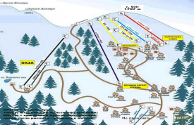 Гірськолижні підйомники та траси на Драгобраті