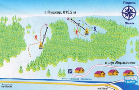 Горнолыжный подъемник в Верховине